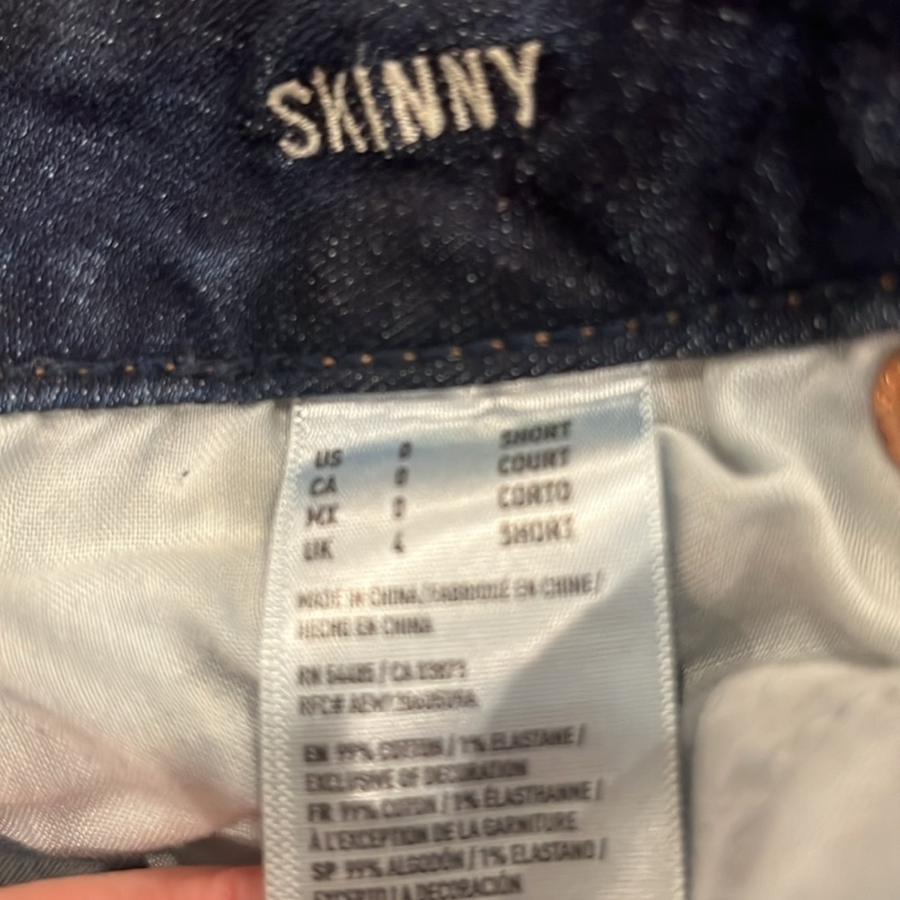 American Eagle outfitters super stretch skinny jeans 0 short . - Picture 7 of 9